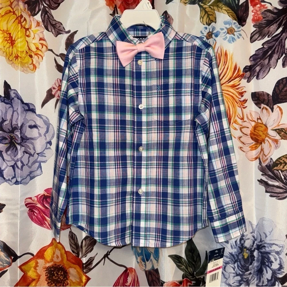 Izod Boy’s Long Sleeve Collared Dress Shirt NWT